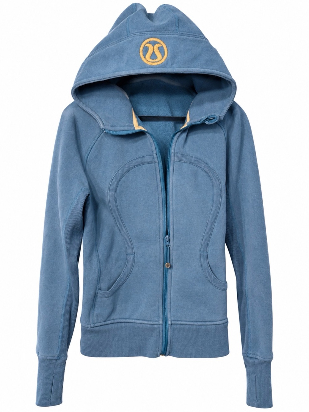 Lululemon Scuba Heatered Blue Full-Zip Hoodie - Size 10
